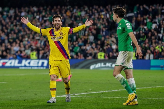 Bintang Barcelona, Lionel Messi (c) AP Photo