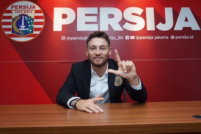 Gelandang Persija Jakarta, Marc Anthony Klok (c) Fitri Apriani