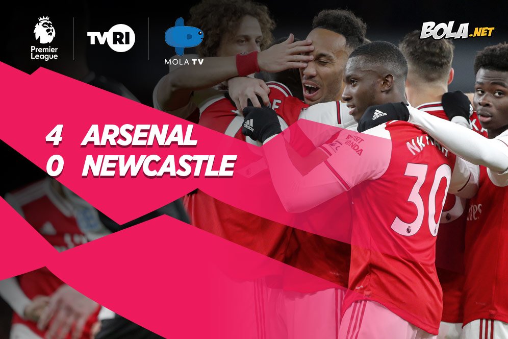 Hasil Pertandingan Arsenal vs Newcastle: Skor 4-0