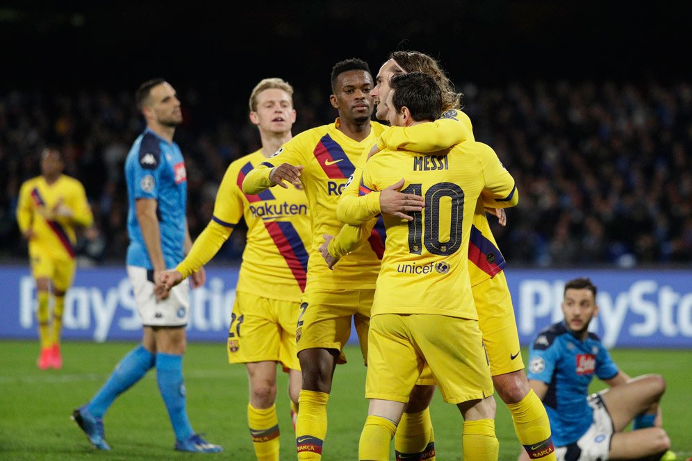 Statistik Laga Napoli vs Barcelona: Aroma Perempat Final Berhembus ke Blaugrana