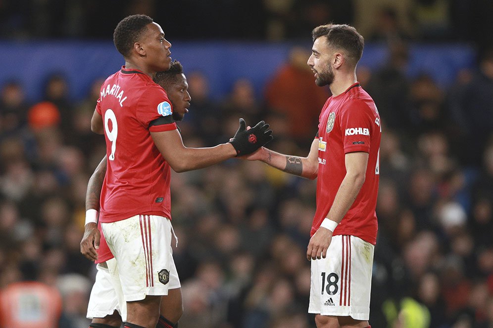 Bukan Paul Pogba, Anthony Martial-lah Duet Ideal Bruno Fernandes di MU