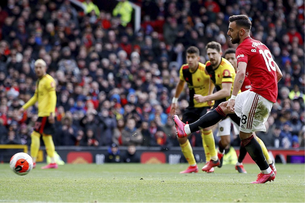 Menggila Lawan Watford, Bruno Fernandes Diklaim Mirip Dua Legenda MU