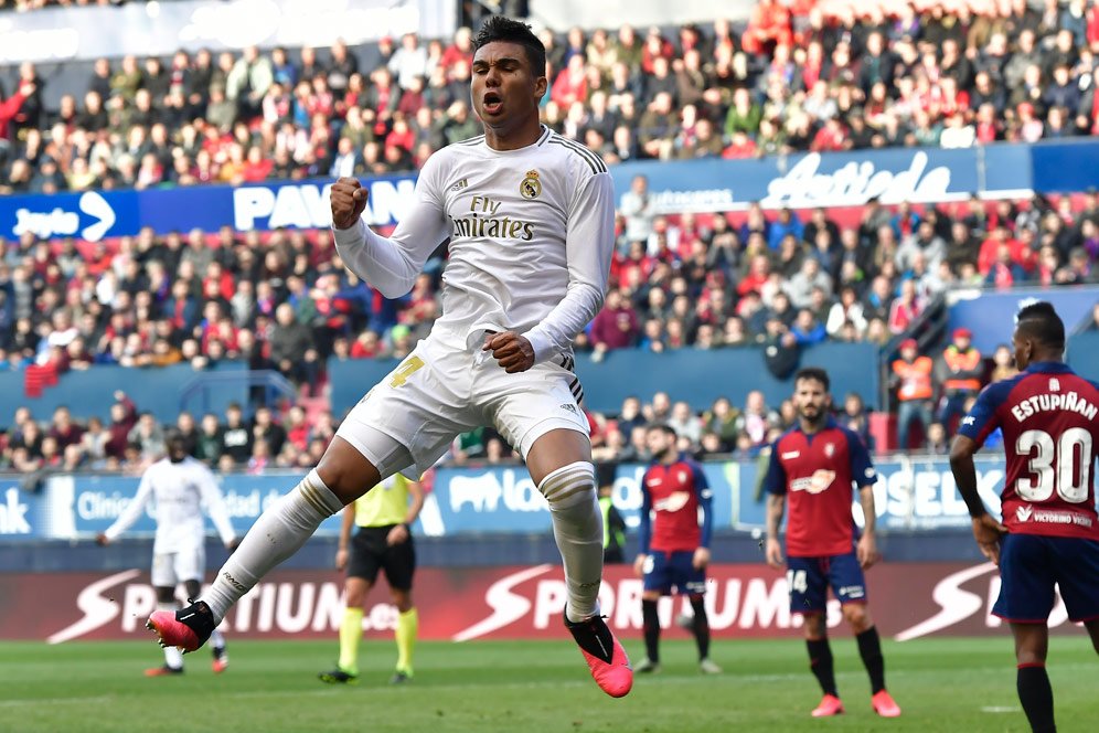 Casemiro Puji Semangat Juang Madrid Kala Tarung Lawan Osasuna