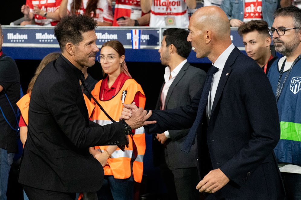 Sejarah Panjang Rivalitas Zinedine Zidane dan Diego Simeone di Derbi Madrid