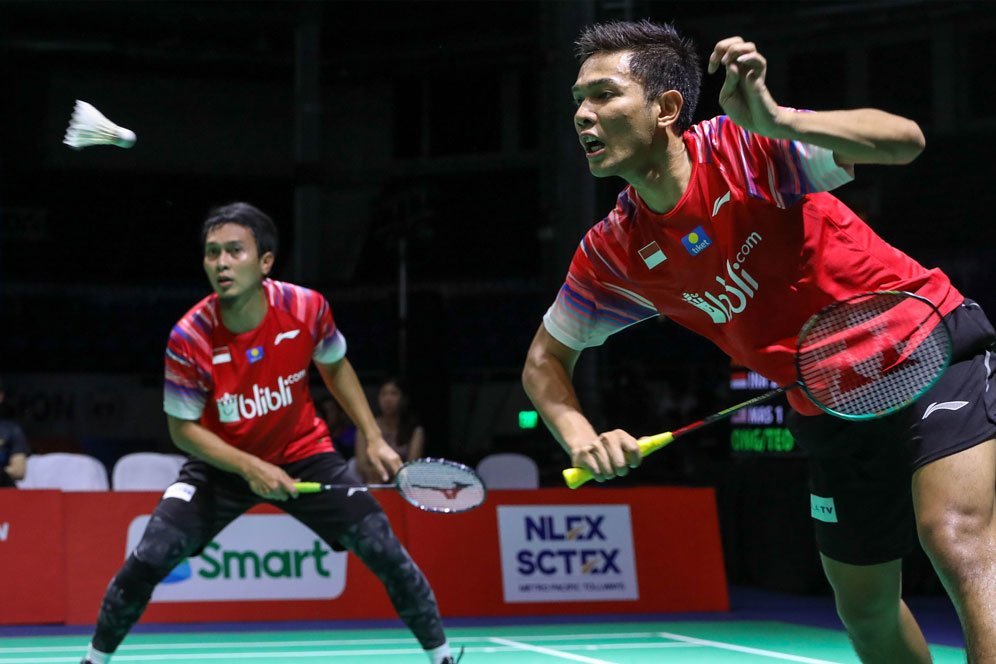 Ahsan/Hendra Bekuk Pramudya/Yeremia di Babak Pertama Thailand Terbuka 2021