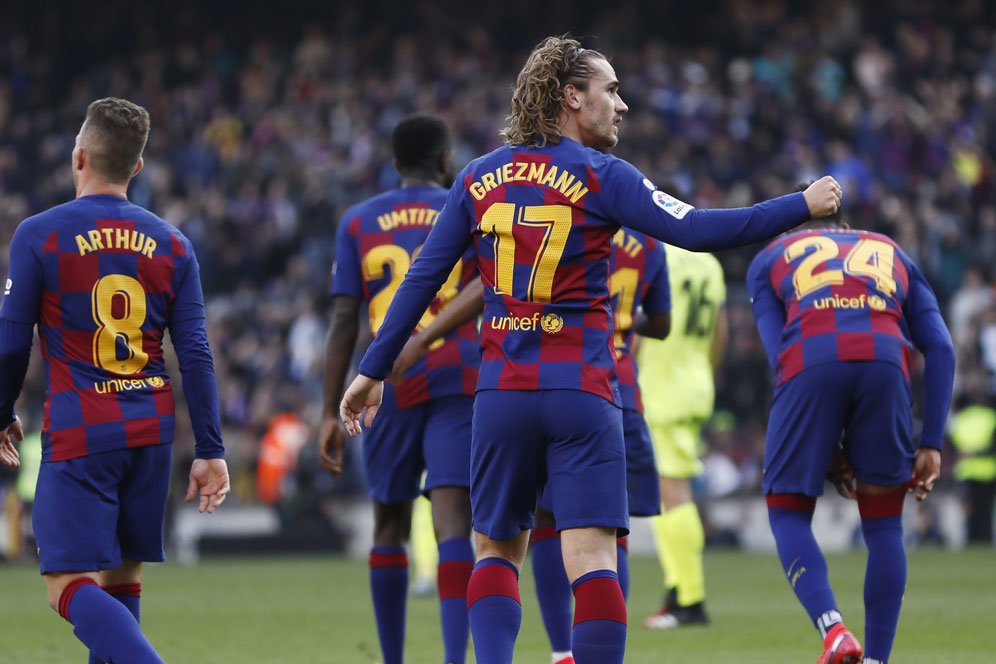 Kemenangan Barcelona: Assist ke-12 Lionel Messi, Gol ke-13 Antoine Griezmann