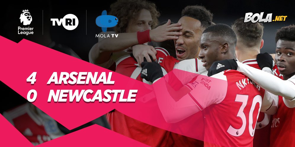 Hasil Pertandingan Arsenal vs Newcastle: Skor 4-0
