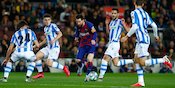 Parkir Bus Real Sociedad Hadapi Tendangan Bebas Lionel Messi: Pakai 3 'Penjaga Gawang' Parkir Bus Real Sociedad Hadapi Tendangan Bebas Lionel Messi: Pakai 3 'Penjaga Gawang'