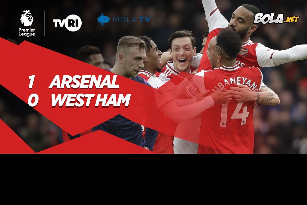 Hasil Pertandingan Arsenal vs West Ham: Skor 1-0