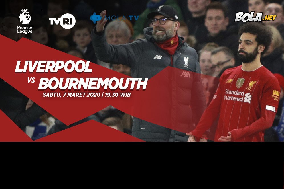 Data dan Fakta Premier League: Liverpool vs Bournemouth