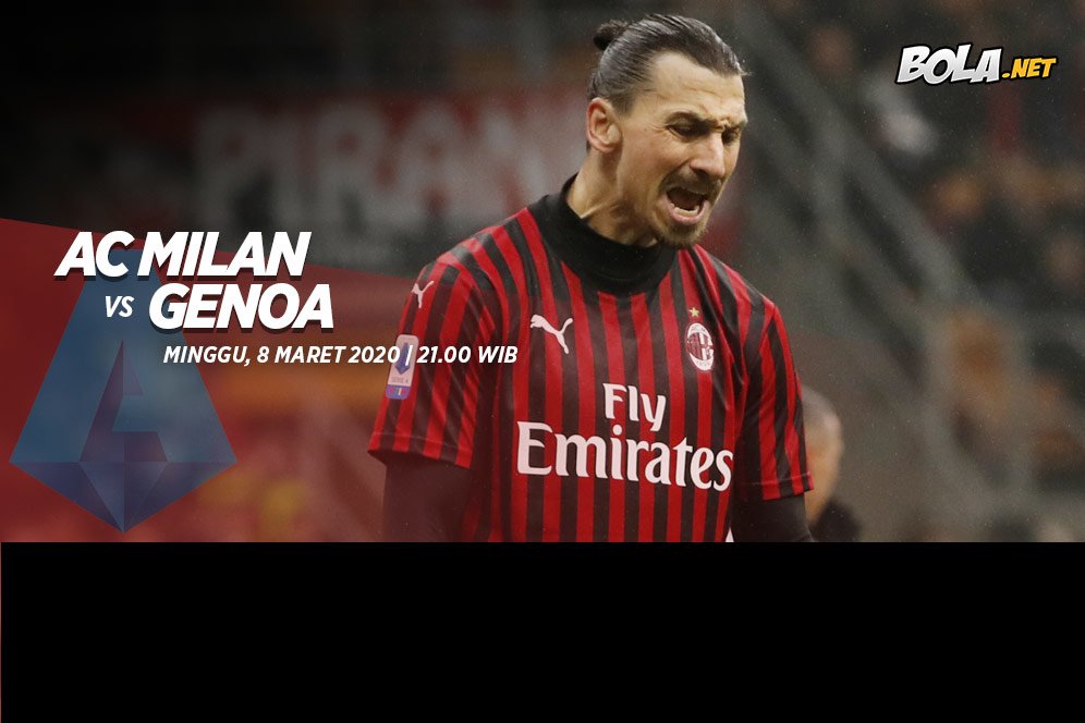 Data dan Fakta Serie A: AC Milan vs Genoa