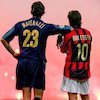 Hikayat Foto Ikonik Sepak Bola: Marco Materazzi dan Rui Costa di Derby della Madonnina