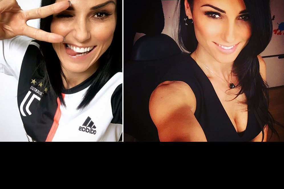 Monica Somma, Presenter Cantik Italia Tifosi Sejati Juventus