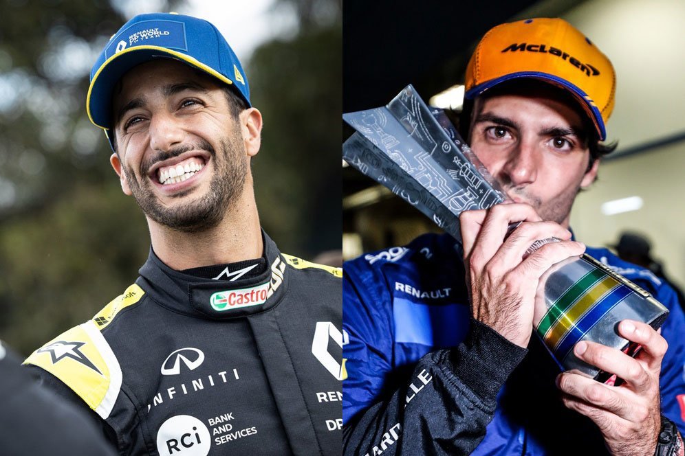 Daniel Ricciardo ke McLaren, Carlos Sainz Resmi Bela Ferrari