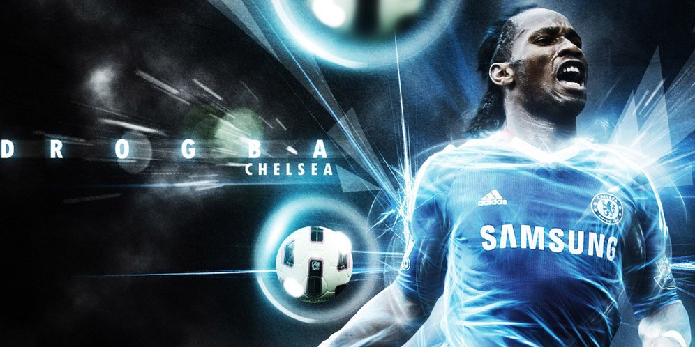 6. Didier Drogba dan Olivier Tebily