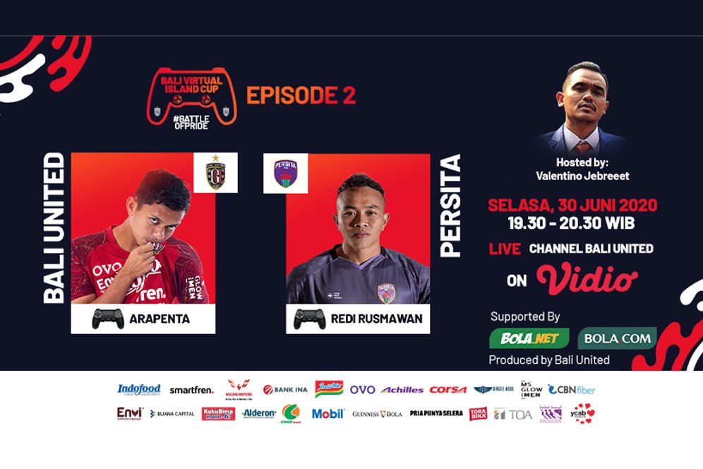 Saksikan Bali Virtual Island Cup: Arapenta Poerba vs Redi Rusmawan, Selasa 30 Juni 2020