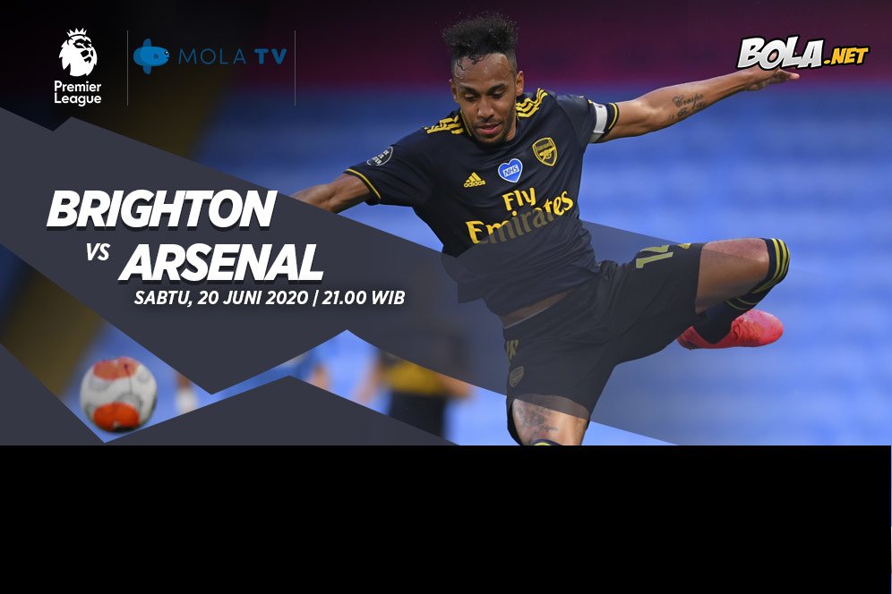 Link Live Streaming Brighton vs Arsenal 20 Juni 2020