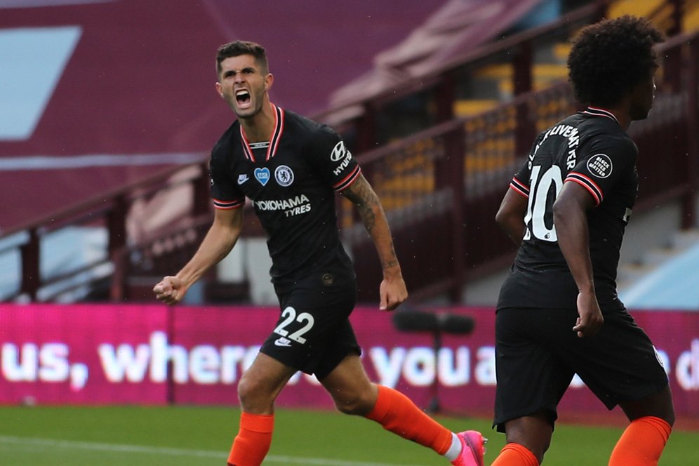 Statistik Laga Aston Villa vs Chelsea: Keterlibatan Pulisic Mulai Tampak