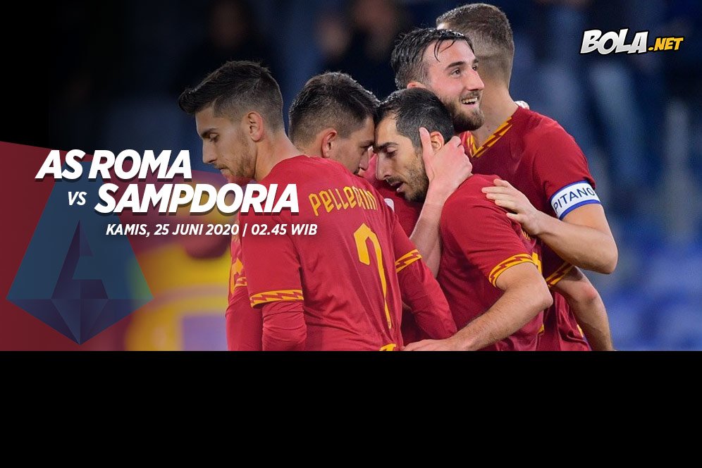 Data dan Fakta Serie A: AS Roma vs Sampdoria