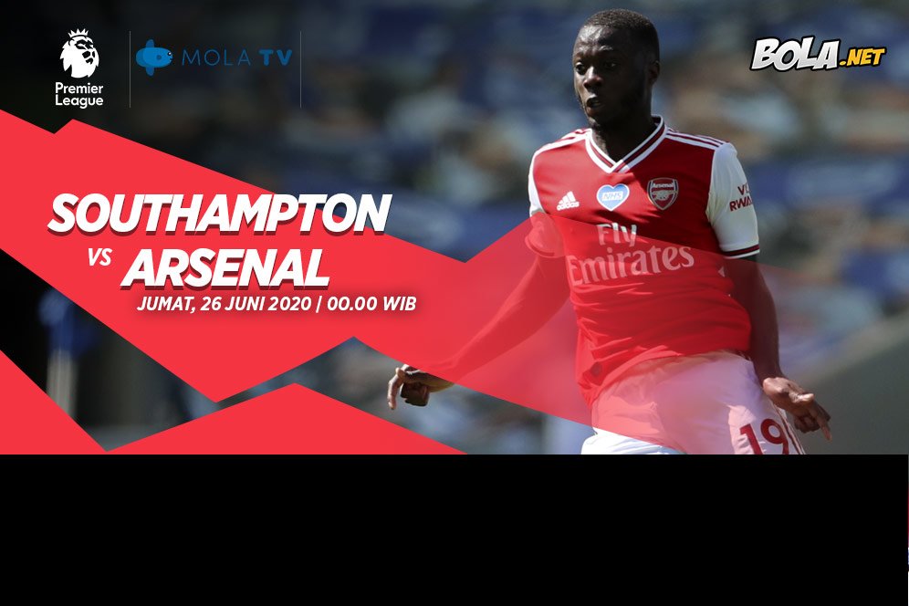 Link Live Streaming Southampton vs Arsenal di Mola TV