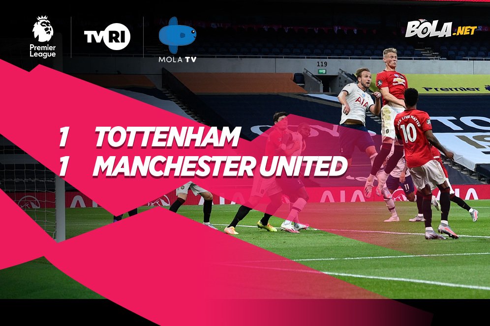 Hasil Pertandingan Tottenham vs Manchester United: Skor 1-1