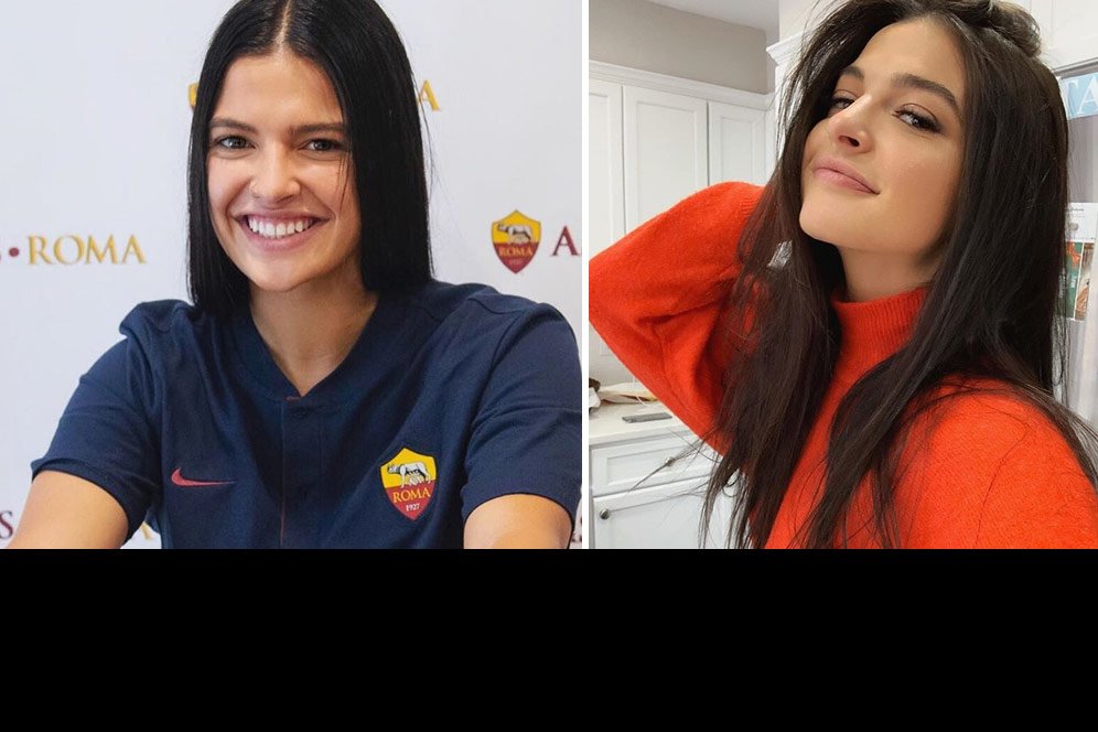 Potret-potret Maria Zecca, Striker Cantik dari AS Roma