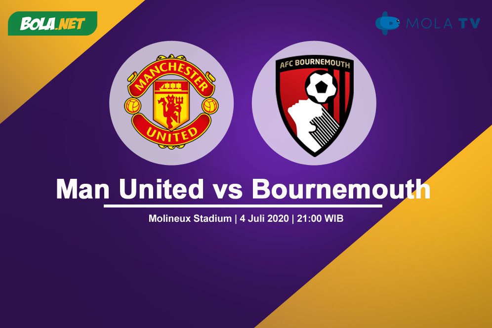 Link Live Streaming Manchester United vs Bournemouth di Mola TV