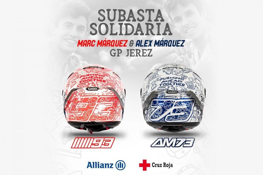 Galeri: Desain Helm Spesial Marc dan Alex Marquez untuk MotoGP Jerez