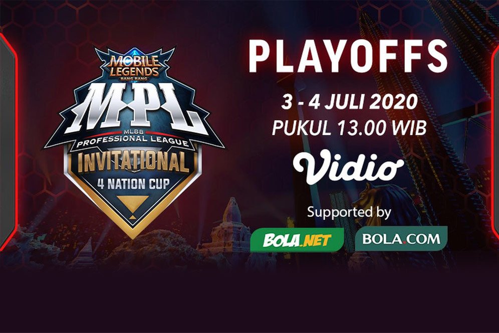 Jadwal Playoff MPL Invitational 4 Nation Cup Hari Ini di Vidio, Jumat 3 Juli 2020