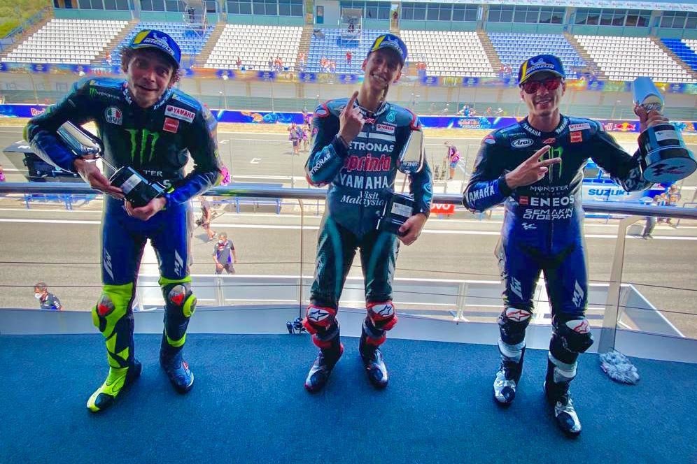 Penuh Drama, MotoGP Andalusia Jadi Lahan Sukses Yamaha