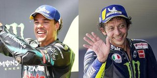 Franco Morbidelli dan Valentino Rossi (c) SRT/Yamaha