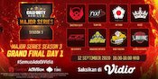 Grand Final Garena Call of Duty Mobile Major Series Season 3 di Vidio, Minggu 13 September 2020