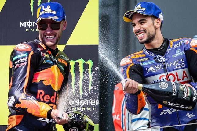 Brad Binder dan Miguel Oliveira (c) KTM/Polarity Photo
