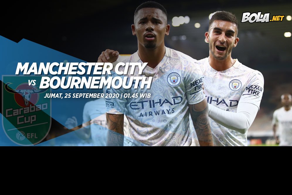 Prediksi Manchester City vs Bournemouth 25 September 2020 Prediksi Manchester City vs Bournemouth 25 September 2020