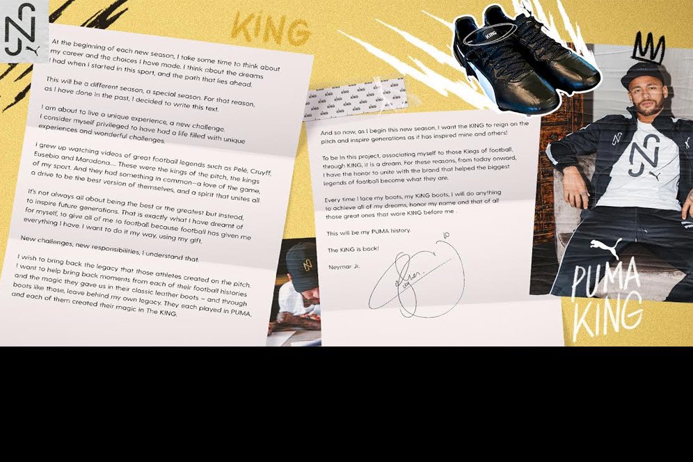 THE KING IS BACK: Kontrak Jangka Panjang PUMA dengan Neymar