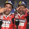 Momen Haru Danilo Petrucci dapat Kejutan dari Ibu Usai Menangi MotoGP Le Mans