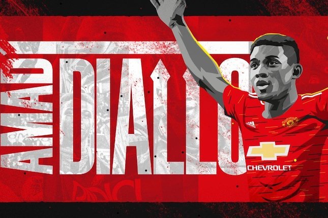 Resmi, Amad Diallo Kenakan Nomor Punggung Stiker Legendaris Manchester ...