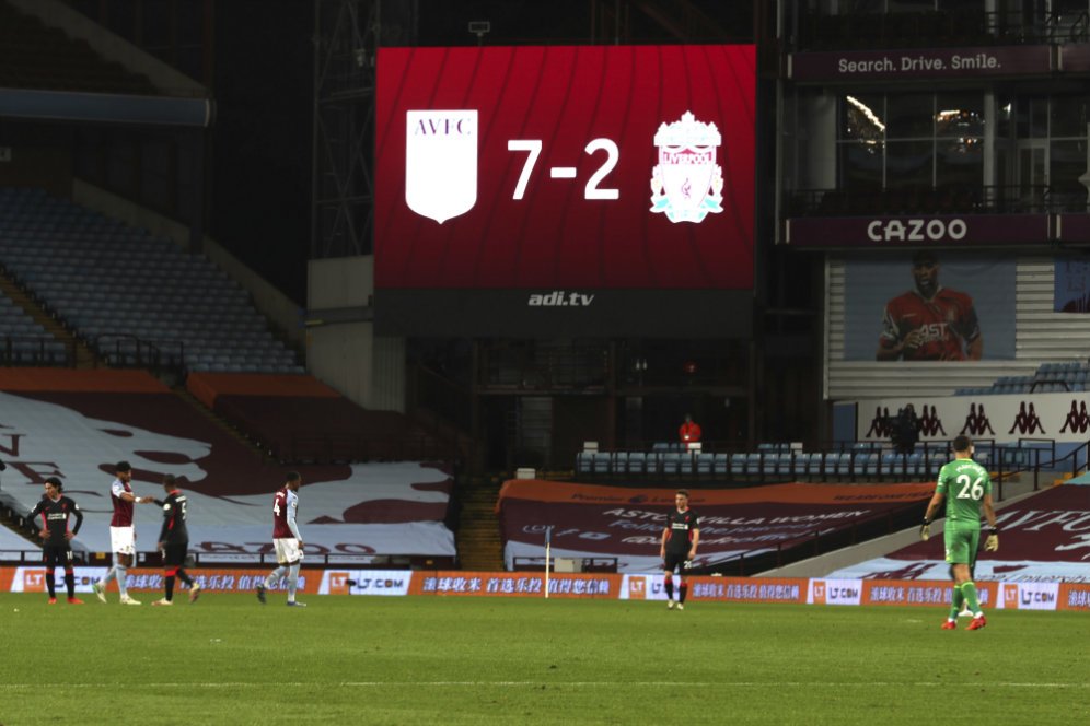 Aston Villa vs Liverpool, The Reds Pernah Dibantai 7-2 dan 5-0 di Villa Park