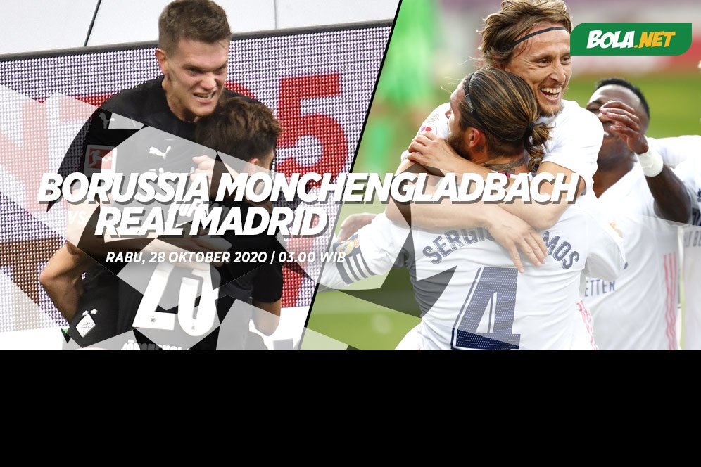 Data dan Fakta Liga Champions: Borussia Monchengladbach vs Real Madrid