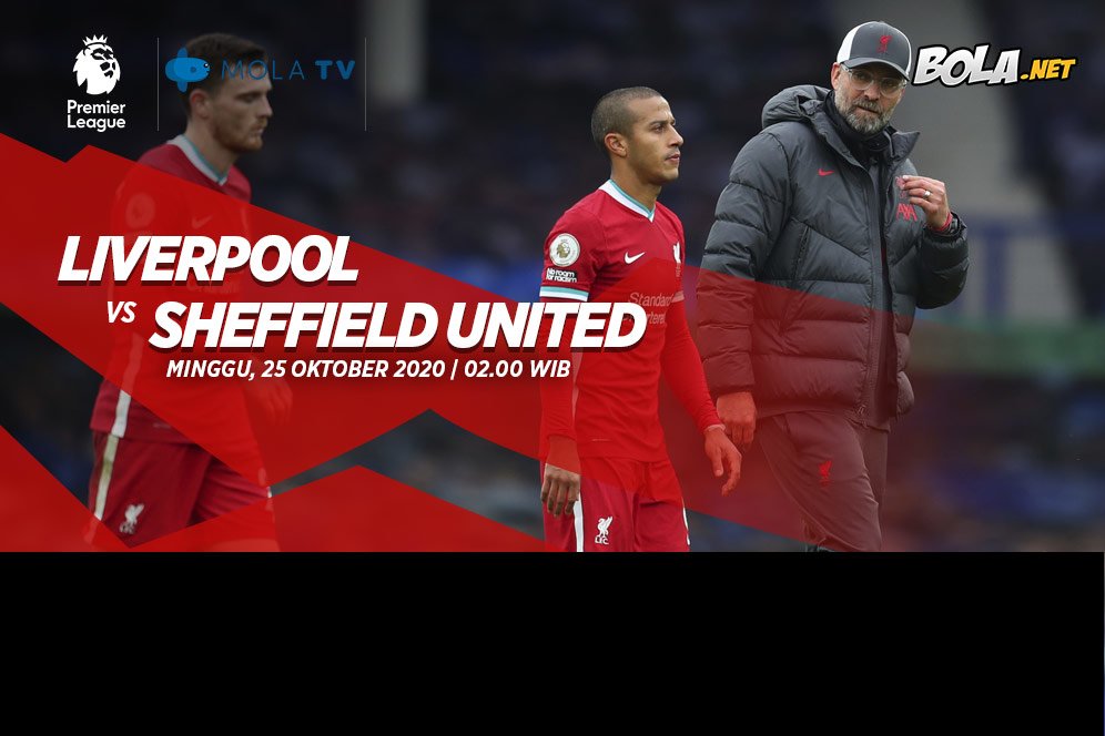 Link Live Streaming Liverpool vs Sheffield United di Mola TV