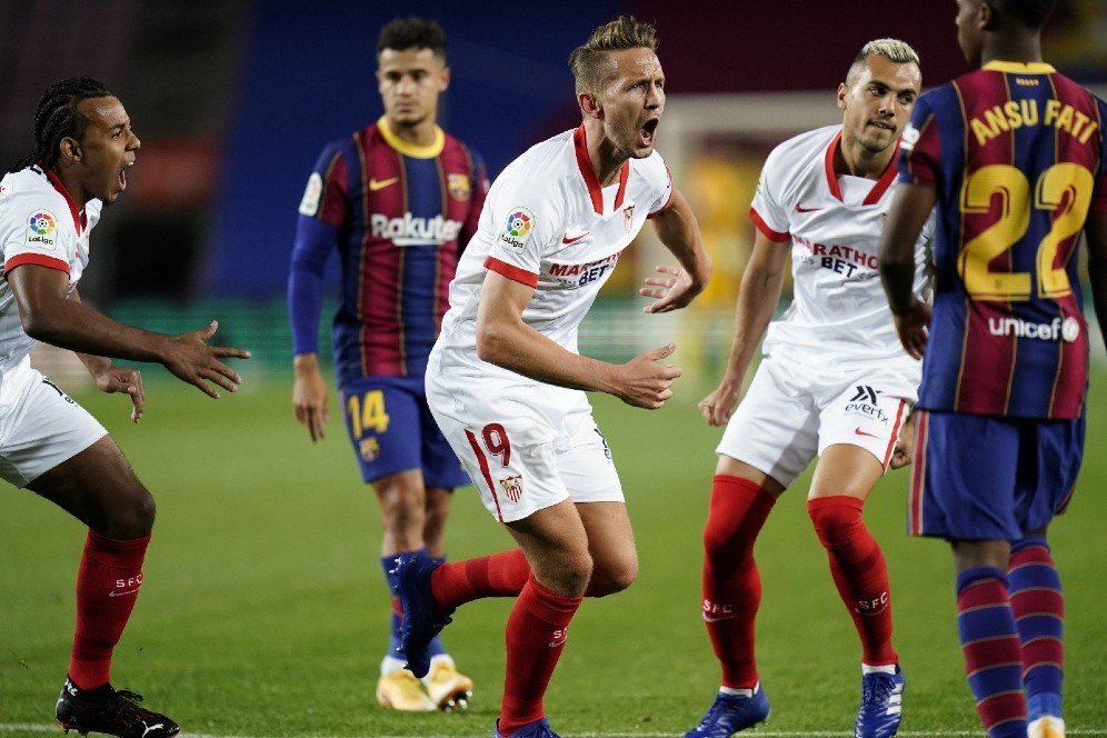 Man of the Match Barcelona vs Sevilla: Luuk de Jong