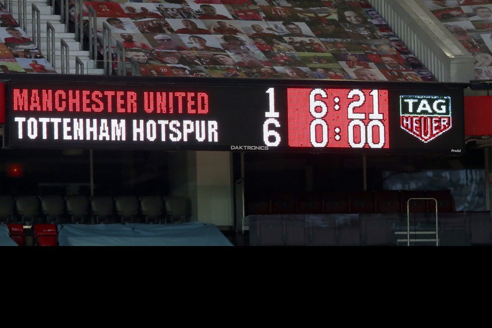 Oktober Kelabu MU di Old Trafford: 1-6 vs Manchester City, 1-6 vs Tottenham