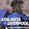 Prediksi Atalanta vs Liverpool 4 November 2020