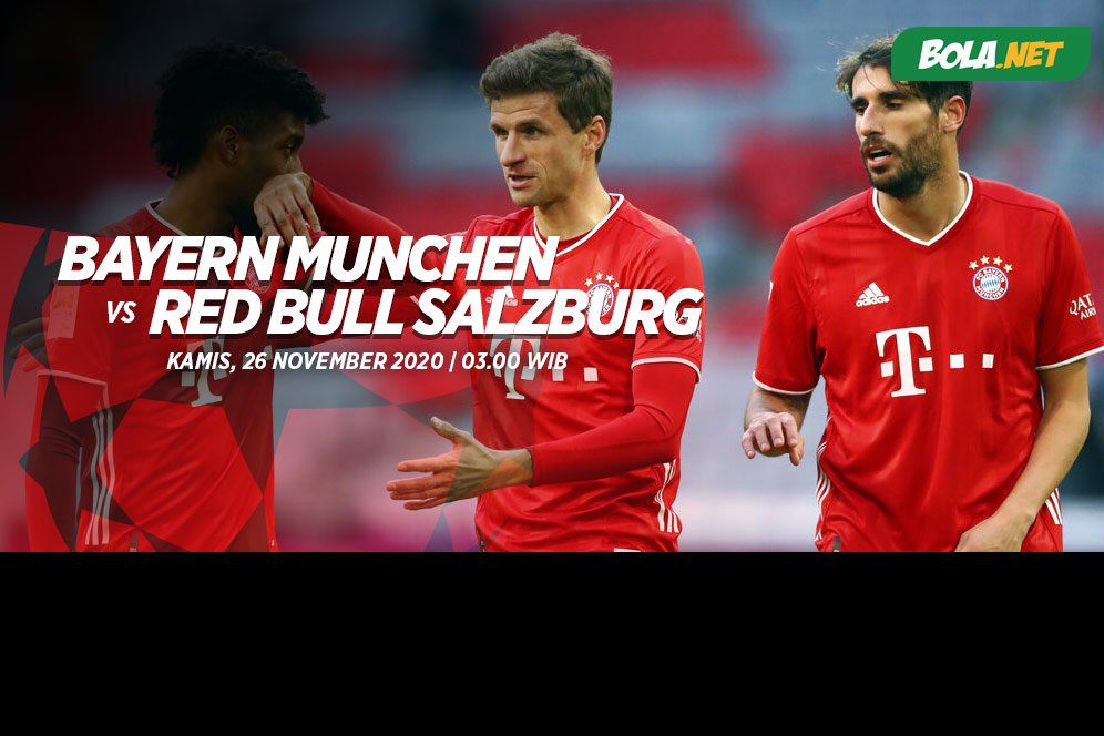 Prediksi Bayern Munchen vs Red Bull Salzburg 26 November 2020