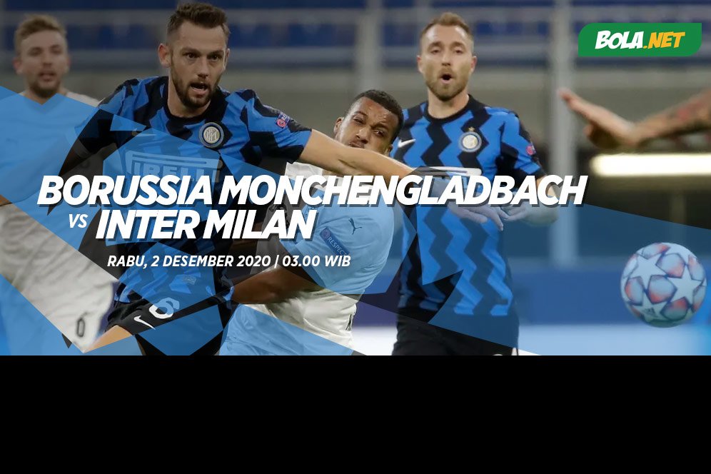 Data dan Fakta Liga Champions: Borussia Monchengladbach vs Inter Milan