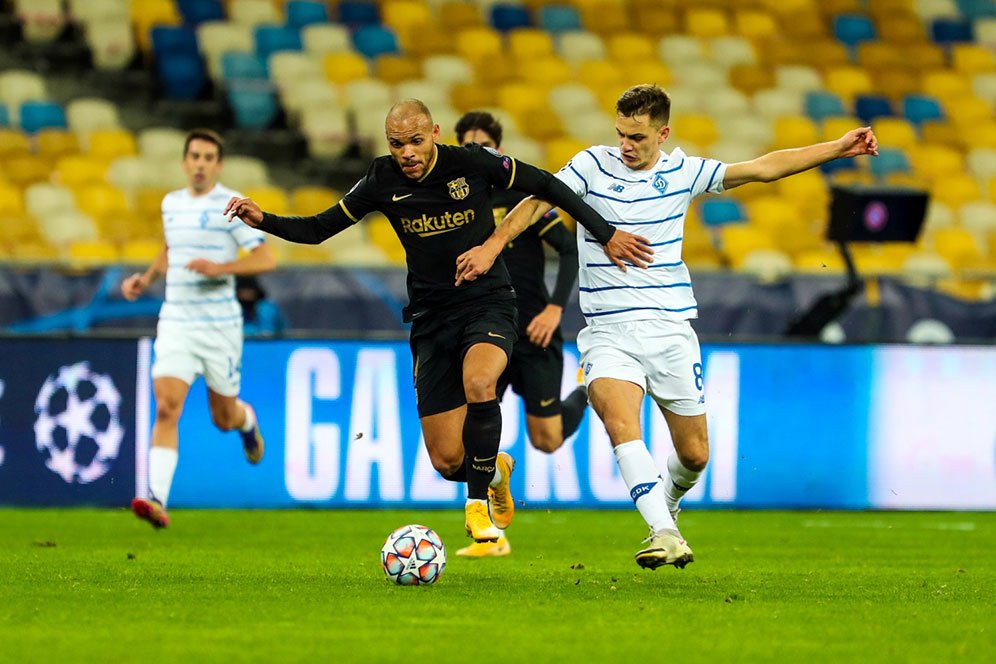 Man of the Match Dynamo Kiev vs Barcelona: Martin Braithwaite