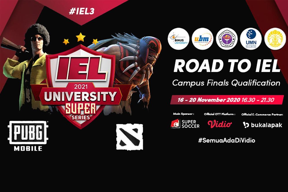 Jadwal Kualifikasi IEL University Super Series 2021, 16-20 November 2020