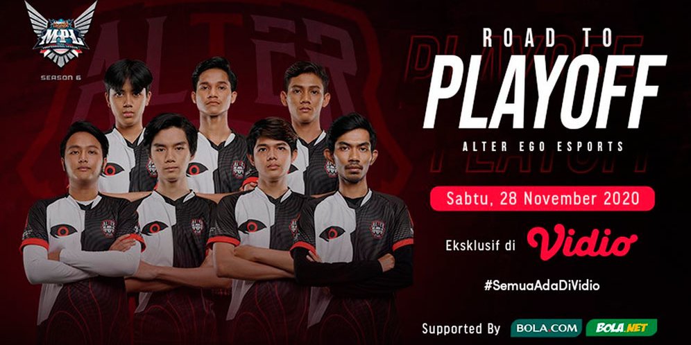 Live Streaming Alter Ego Road To Playoff MPL Season 6, 28 November 2020 di Vidio