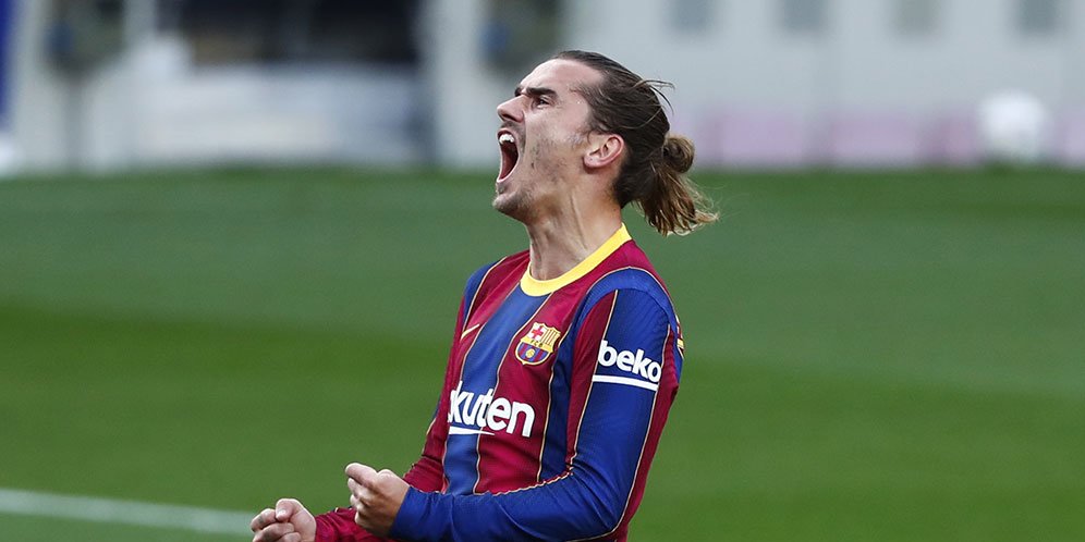 Pemain Barcelona Antoine Griezmann. (c) AP Photo