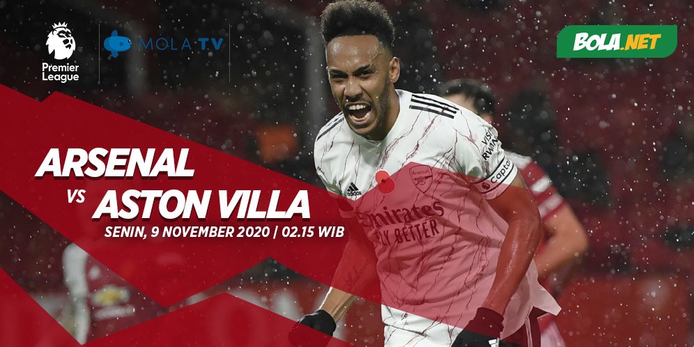 Data dan Fakta Premier League: Arsenal vs Aston Villa
